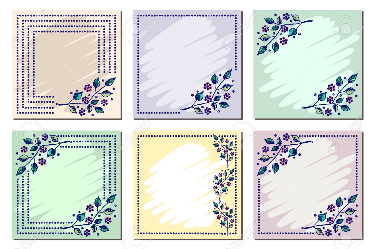 Detail Template Frame Design For Greeting Card Nomer 35