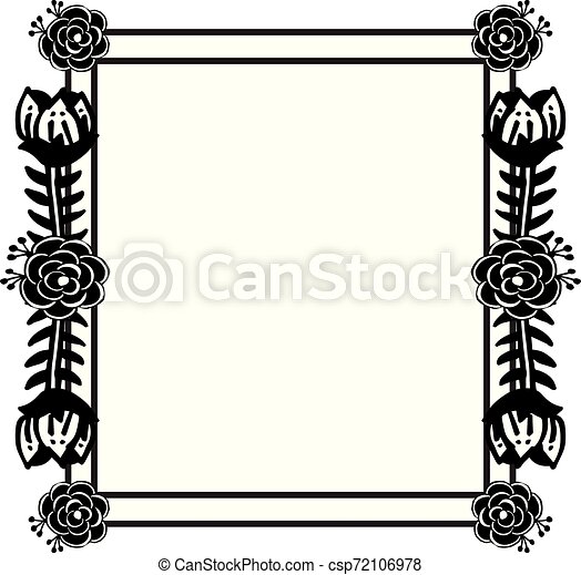 Detail Template Frame Design For Greeting Card Nomer 46
