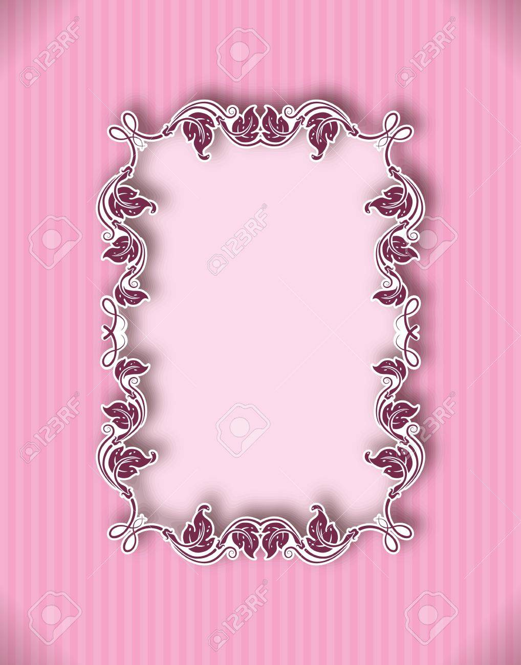 Detail Template Frame Design For Greeting Card Nomer 6
