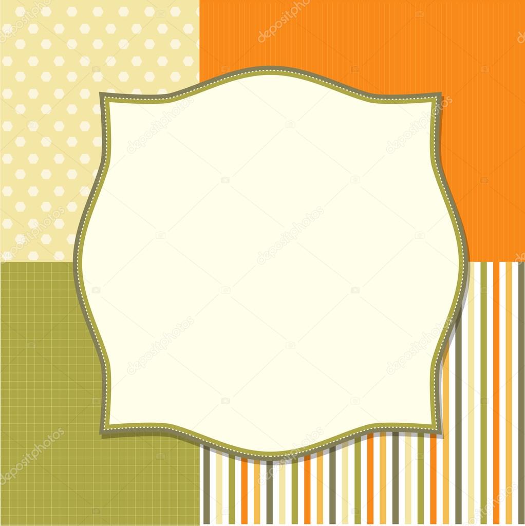 Detail Template Frame Design For Greeting Card Nomer 7