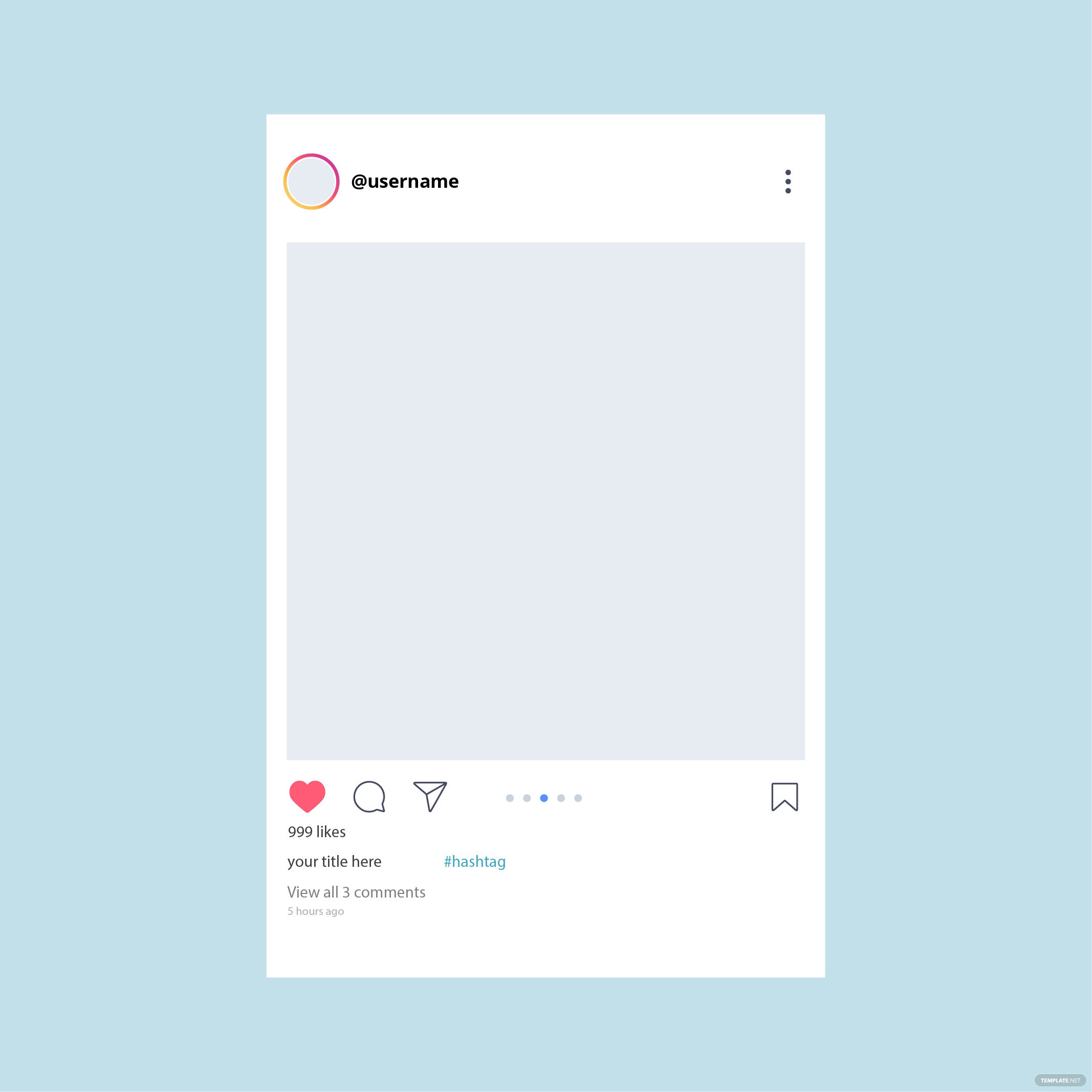 Detail Template Frame Instagram Nomer 11