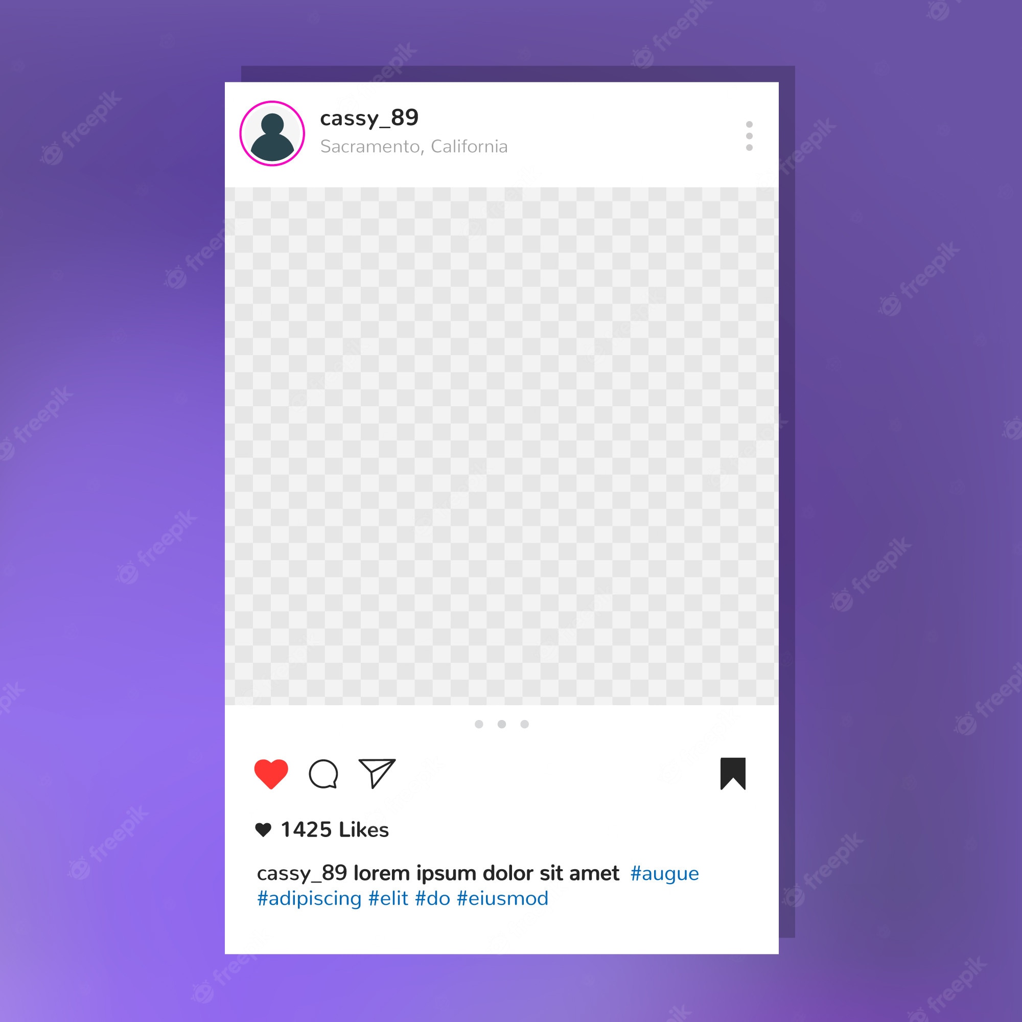 Detail Template Frame Instagram Nomer 3