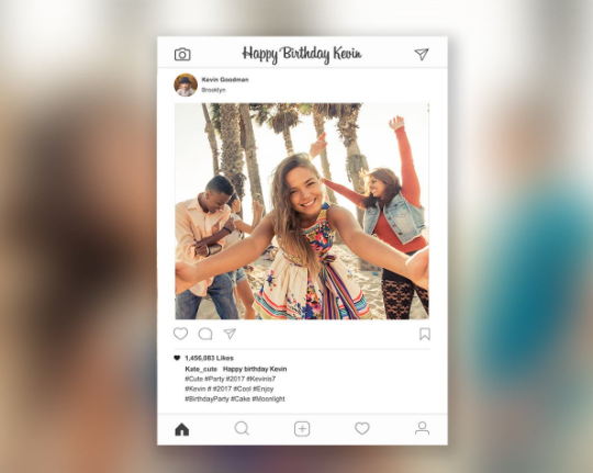 Detail Template Frame Instagram Nomer 23
