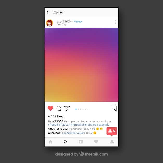Detail Template Frame Instagram Nomer 35