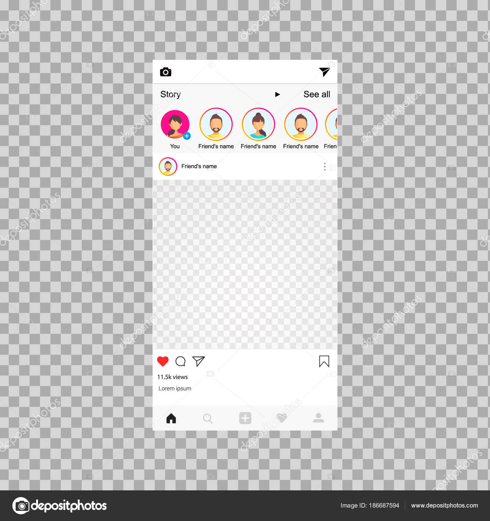 Detail Template Frame Instagram Nomer 9
