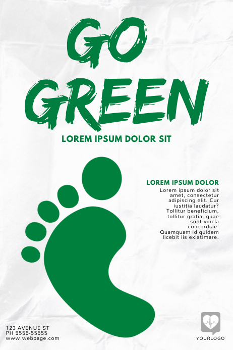 Detail Template Go Green Nomer 50