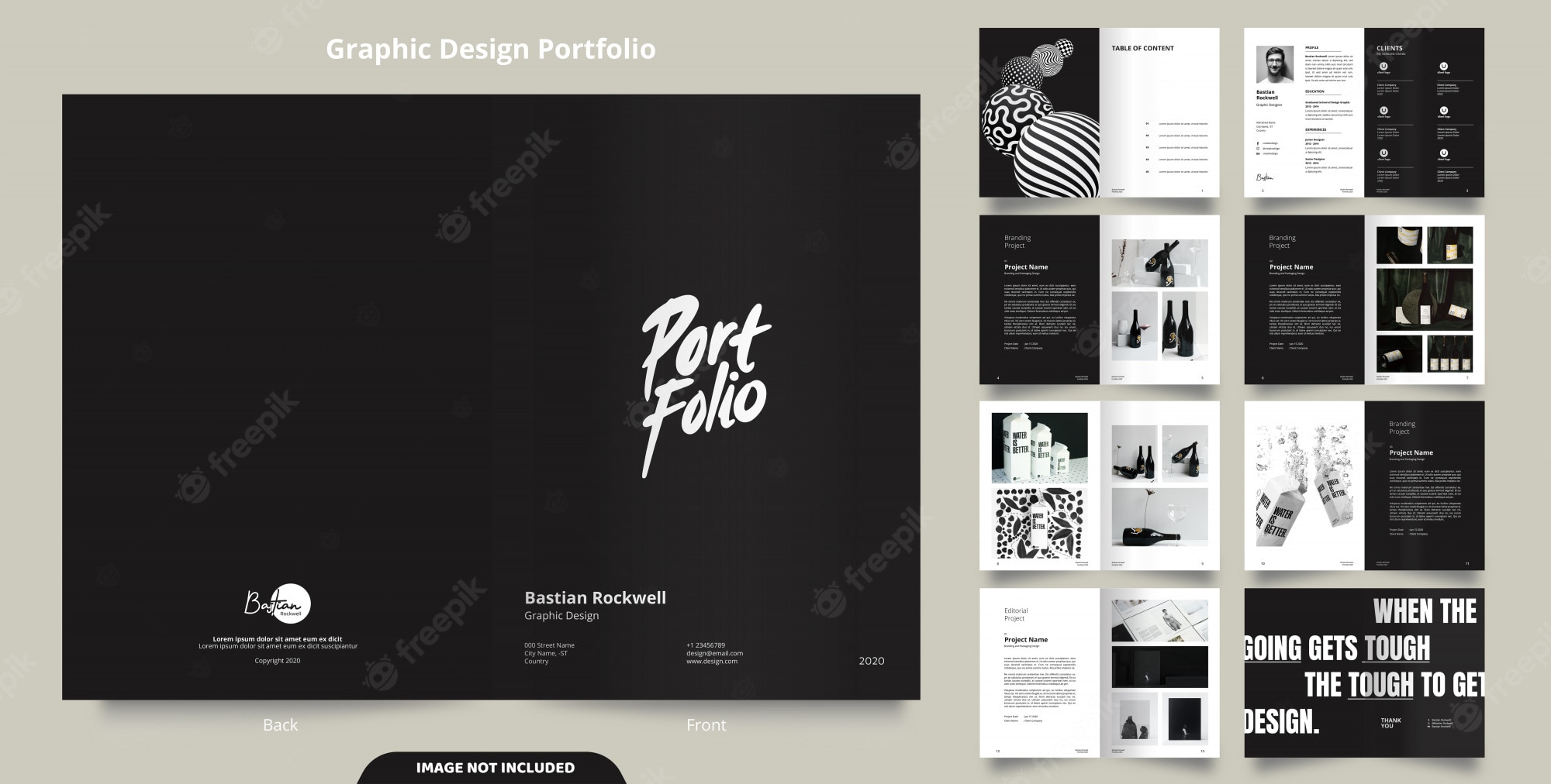 Detail Template Graphic Design Portfolio Nomer 2