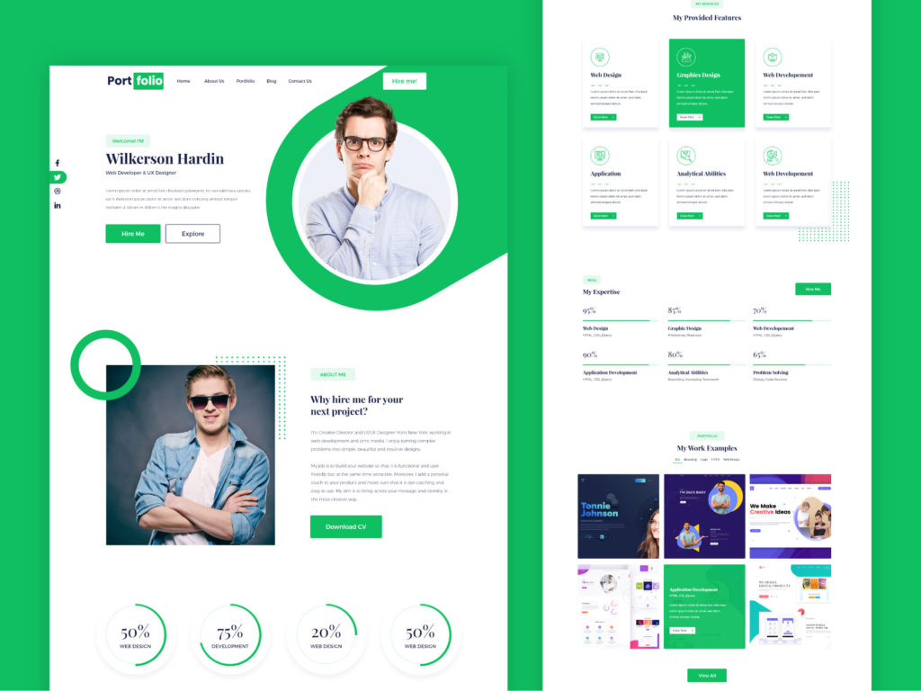 Detail Template Graphic Design Portfolio Nomer 15