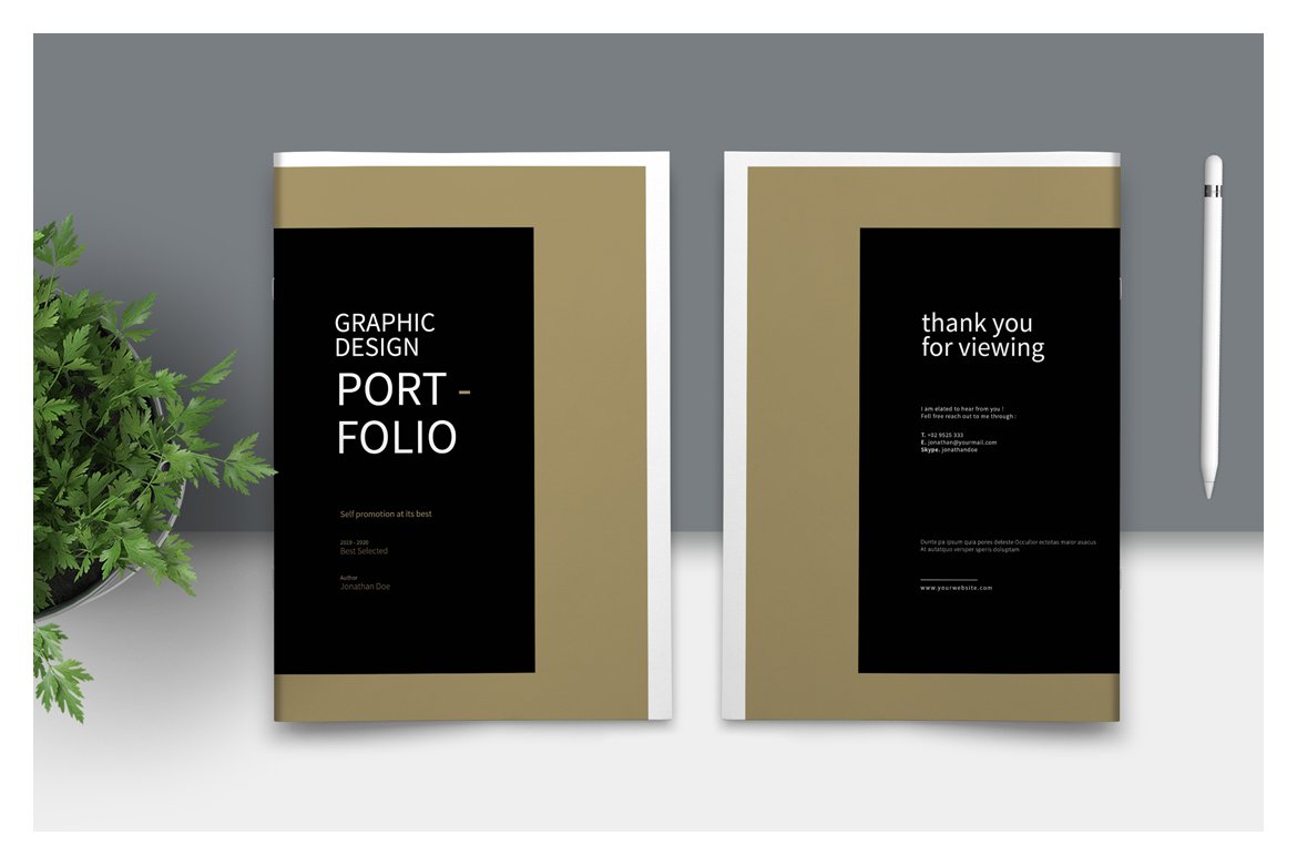 Detail Template Graphic Design Portfolio Nomer 34