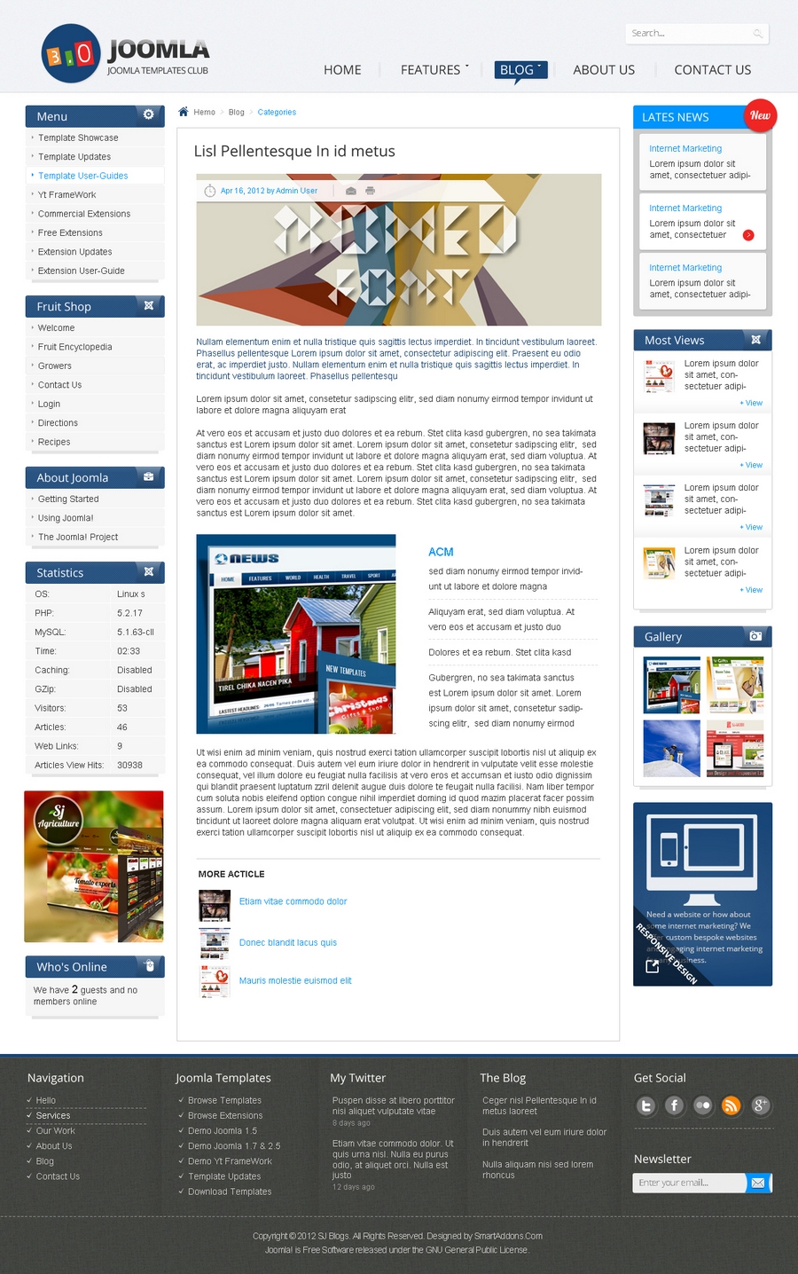 Detail Template Gratis Joomla 3 Nomer 17