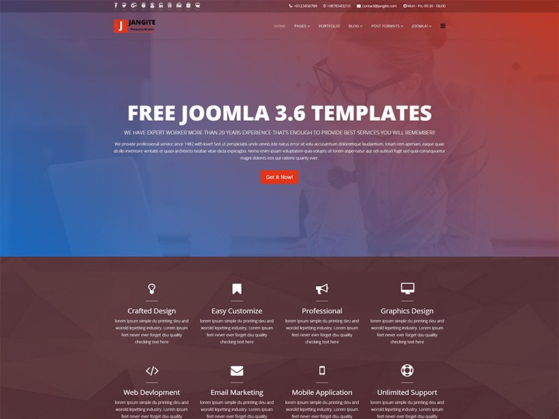 Detail Template Gratis Joomla 3 Nomer 49