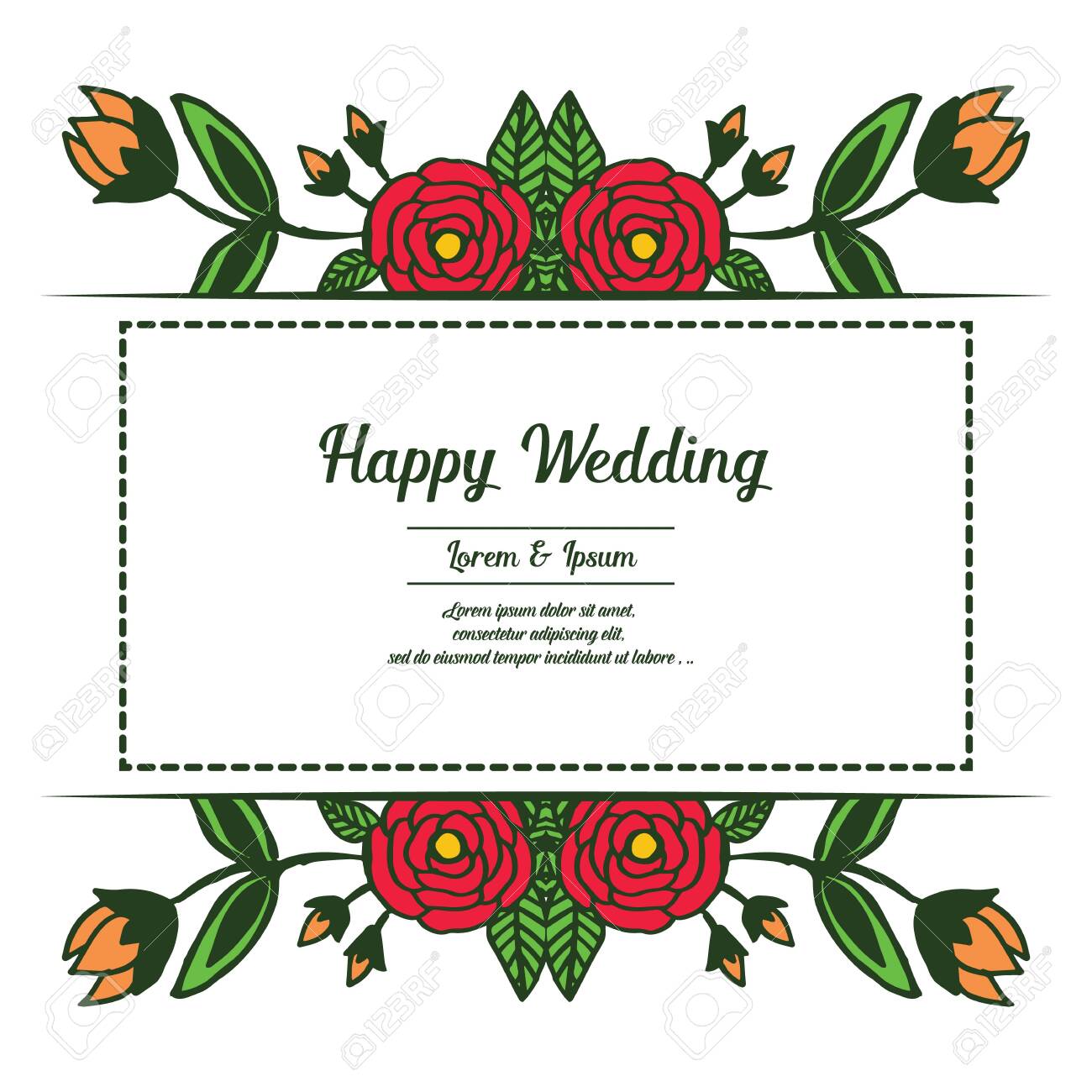 Detail Template Happy Wedding Nomer 2