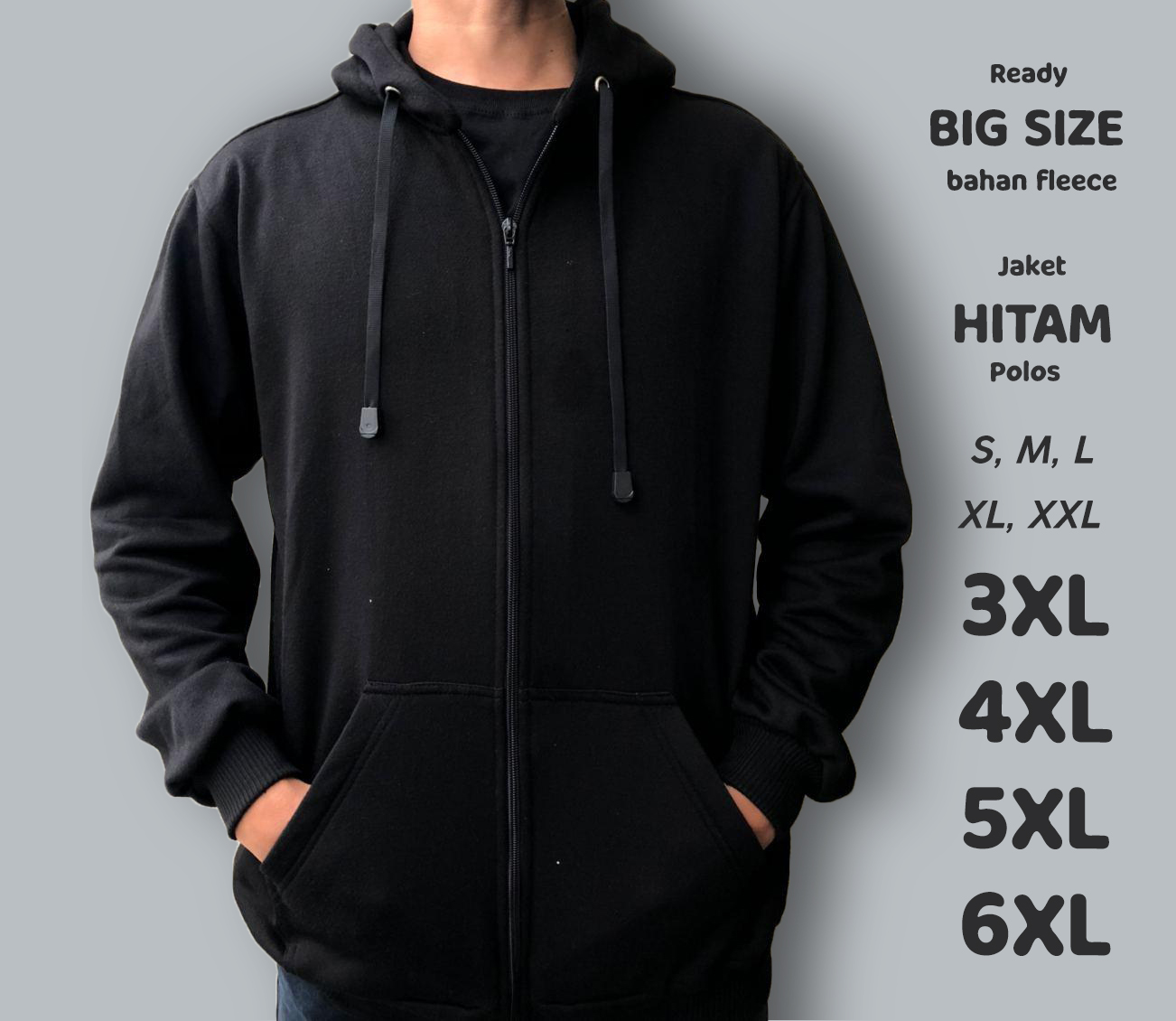 Detail Template Hoodie Hitam Nomer 24