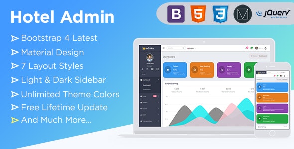 Detail Template Hotel Bootstrap 4 Nomer 12