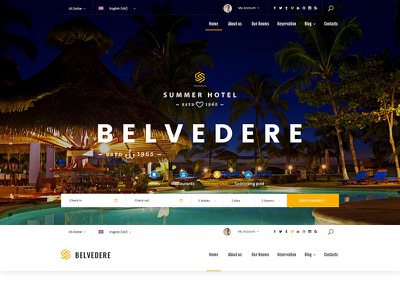 Detail Template Hotel Bootstrap 4 Nomer 13