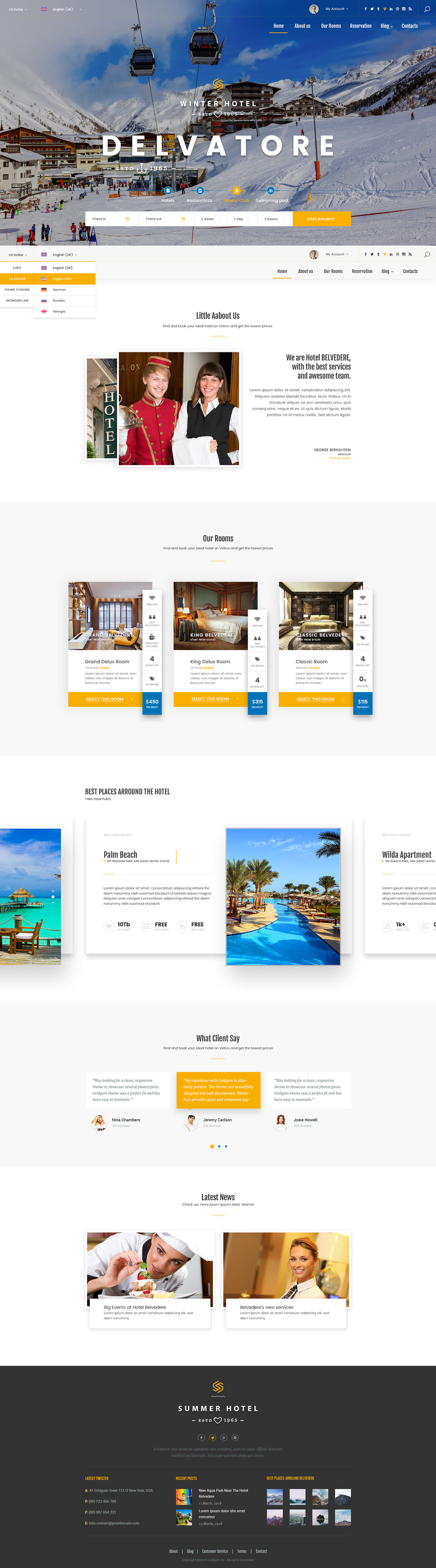 Detail Template Hotel Bootstrap 4 Nomer 14