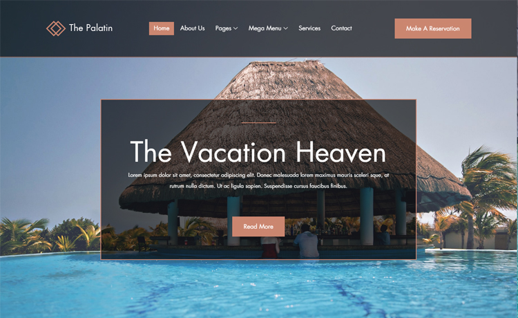 Detail Template Hotel Bootstrap 4 Nomer 16