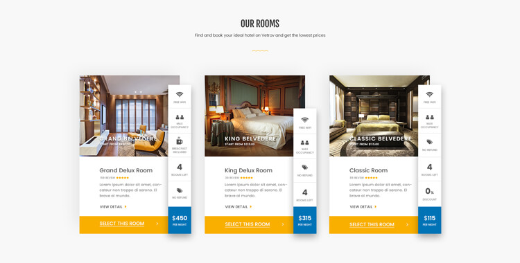 Detail Template Hotel Bootstrap 4 Nomer 3