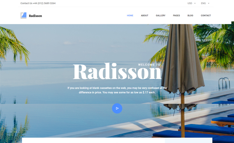 Detail Template Hotel Bootstrap 4 Nomer 4