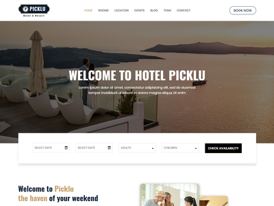 Detail Template Hotel Bootstrap 4 Nomer 34