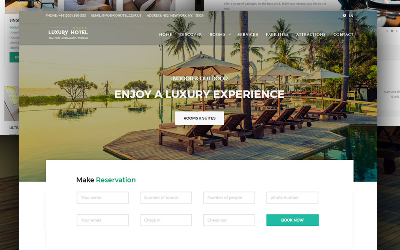 Detail Template Hotel Bootstrap 4 Nomer 5