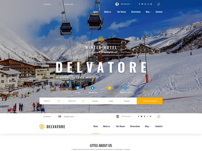 Detail Template Hotel Bootstrap 4 Nomer 43