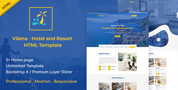 Detail Template Hotel Bootstrap 4 Nomer 51