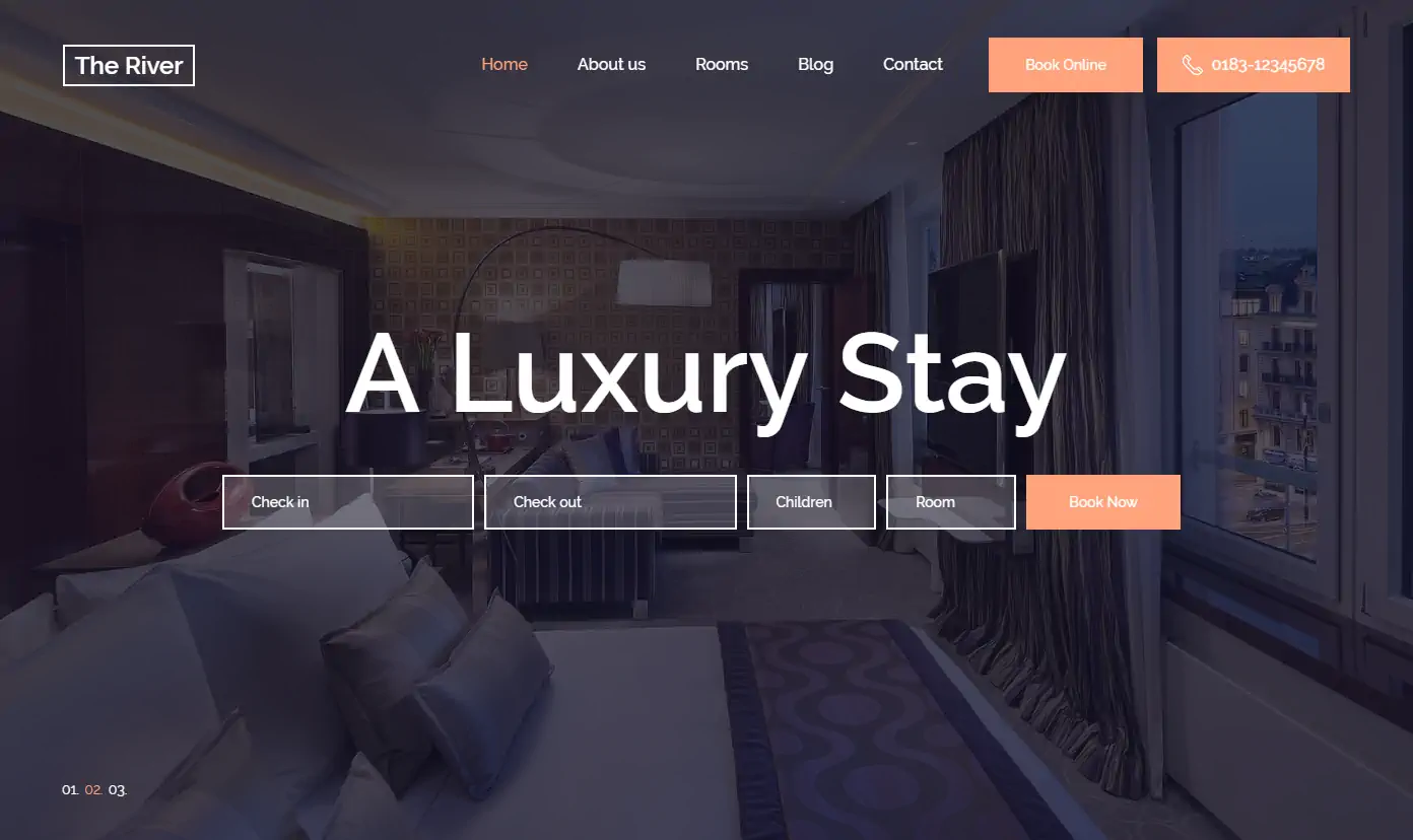 Detail Template Hotel Bootstrap 4 Nomer 53