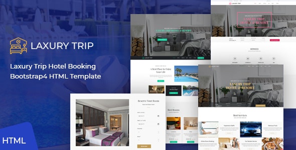 Detail Template Hotel Bootstrap 4 Nomer 7