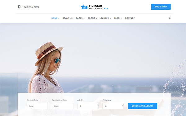 Detail Template Hotel Bootstrap 4 Nomer 8