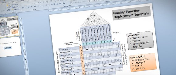 Detail Template House Of Quality Excel Nomer 13