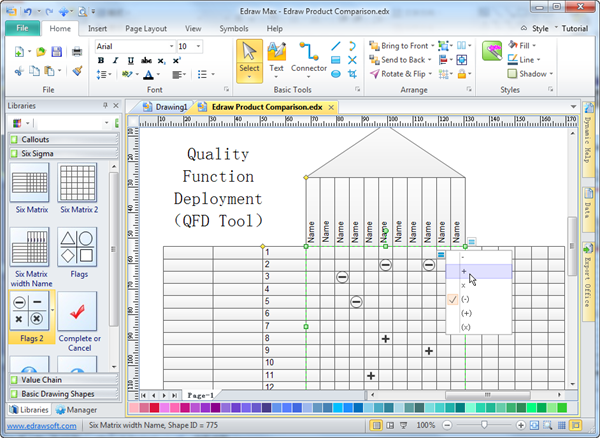 Detail Template House Of Quality Excel Nomer 38