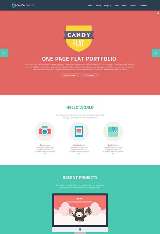 Template Html Flat Design - KibrisPDR