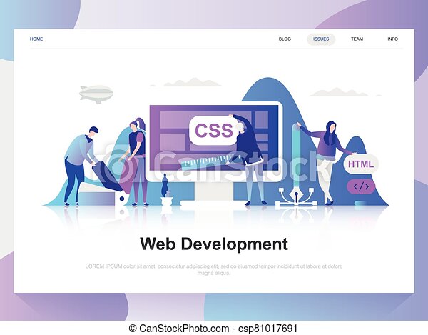 Detail Template Html Flat Design Nomer 18