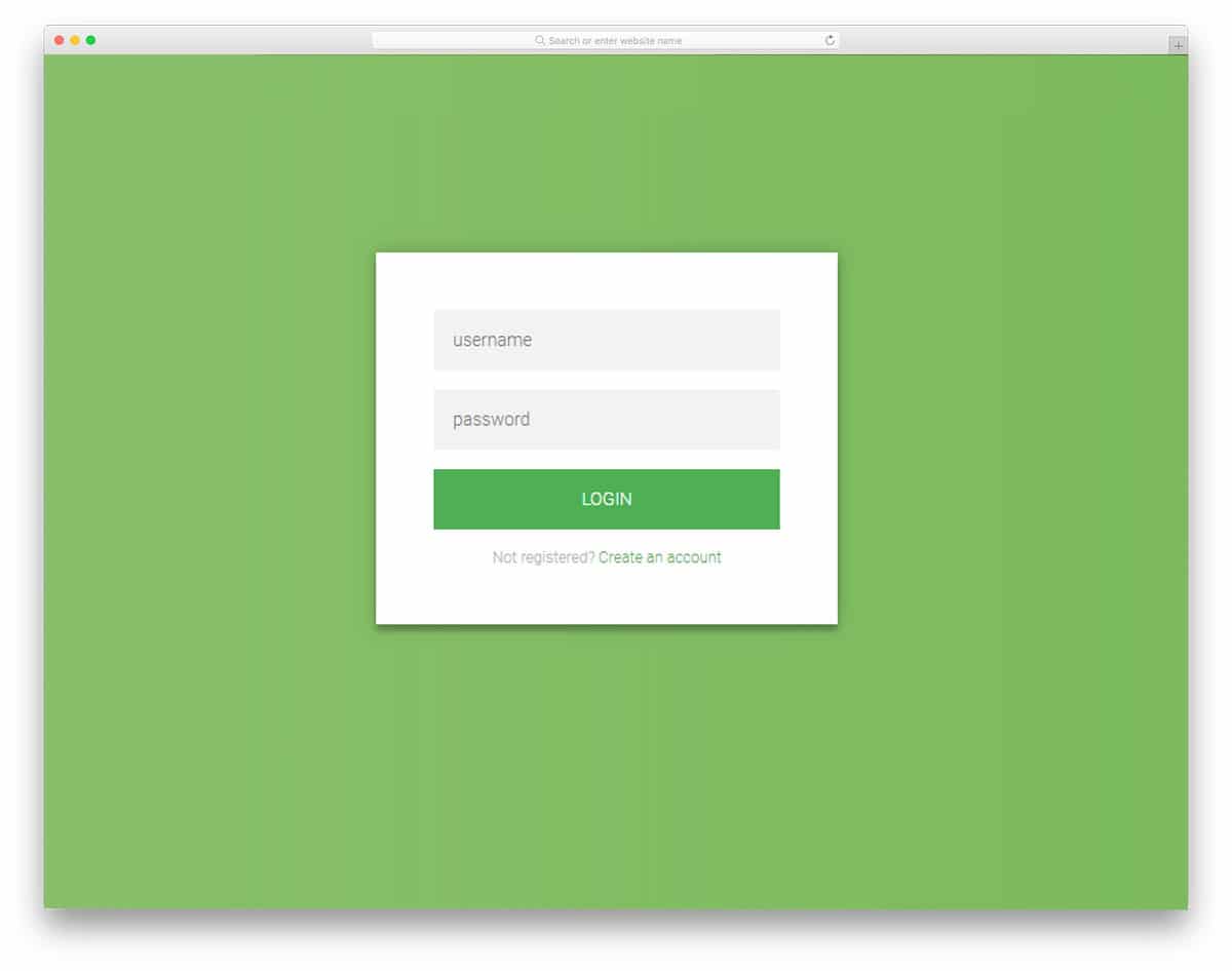 Detail Template Html Flat Design Nomer 25