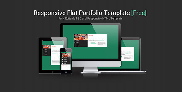 Detail Template Html Flat Design Nomer 31