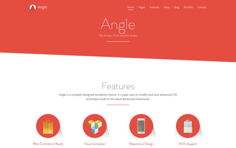 Detail Template Html Flat Design Nomer 5