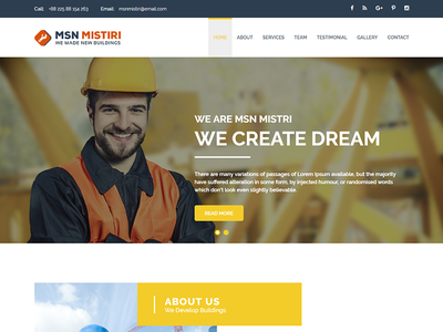 Detail Template Html Flat Design Nomer 37