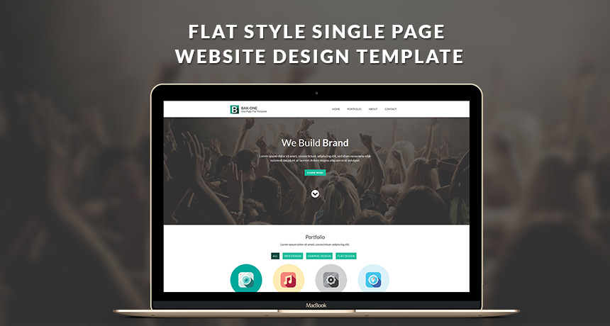 Detail Template Html Flat Design Nomer 39