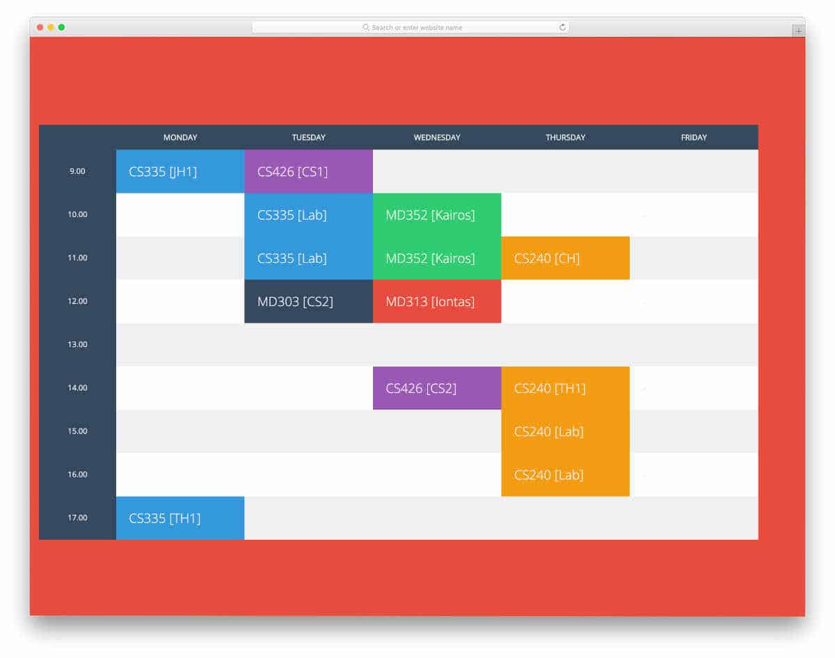 Detail Template Html Flat Design Nomer 43