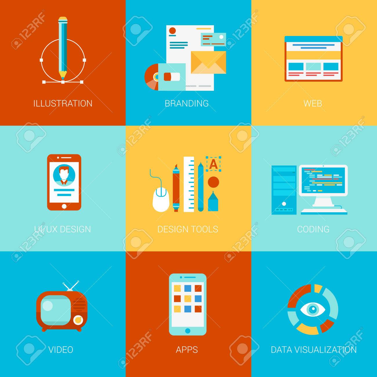 Detail Template Html Flat Design Nomer 49