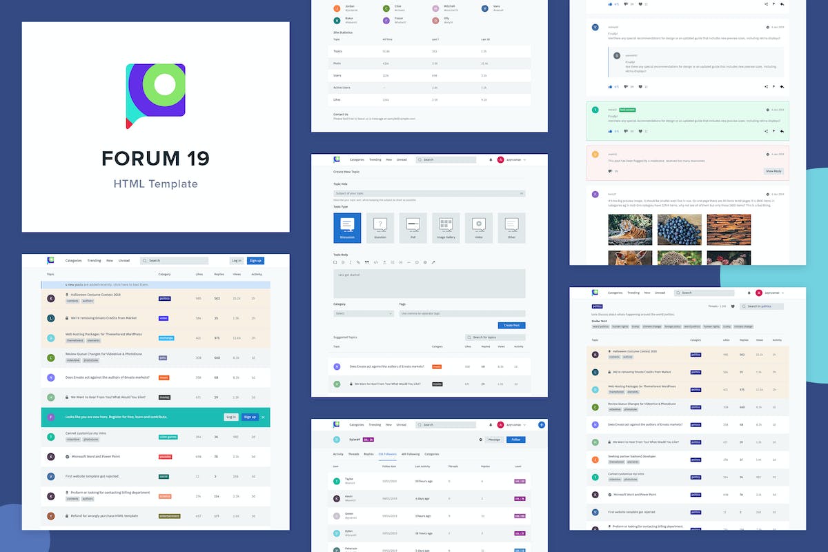 Detail Template Html Forum Nomer 11