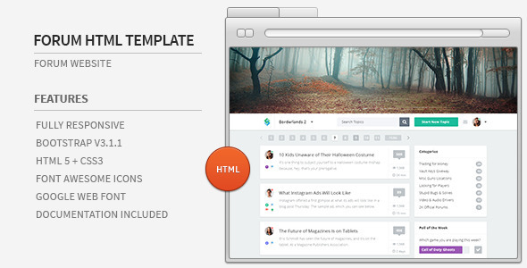 Detail Template Html Forum Nomer 4