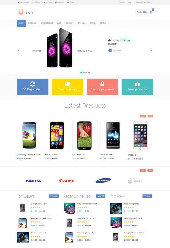 Detail Template Html5 Ecommerce Nomer 10