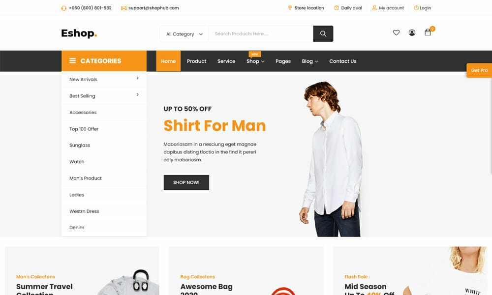 Detail Template Html5 Ecommerce Nomer 5