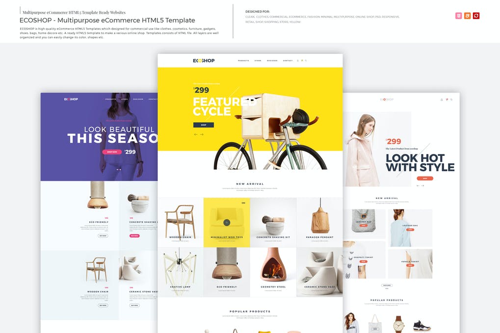 Detail Template Html5 Ecommerce Nomer 43