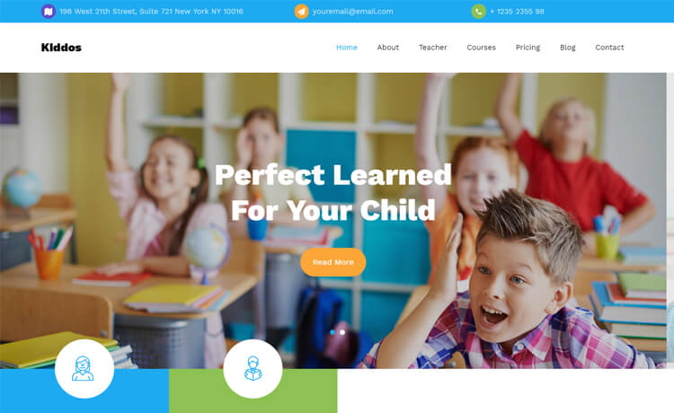 Detail Template Html5 Education Nomer 4