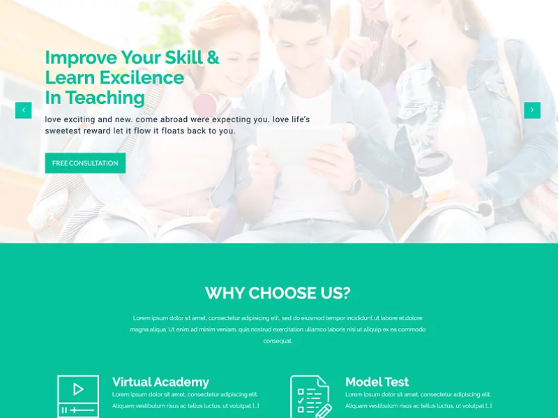 Detail Template Html5 Education Nomer 30