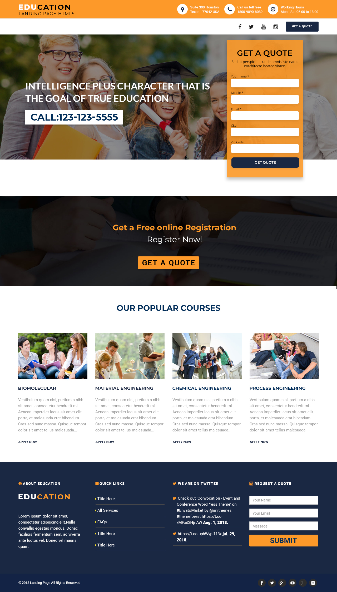 Detail Template Html5 Education Nomer 32