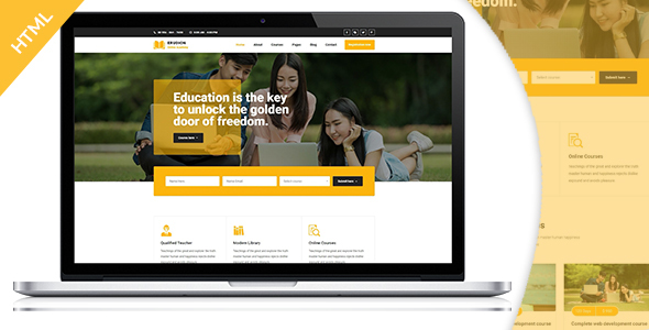 Detail Template Html5 Education Nomer 37